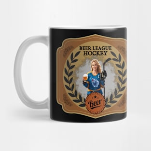 Beer league hockey girl Mug